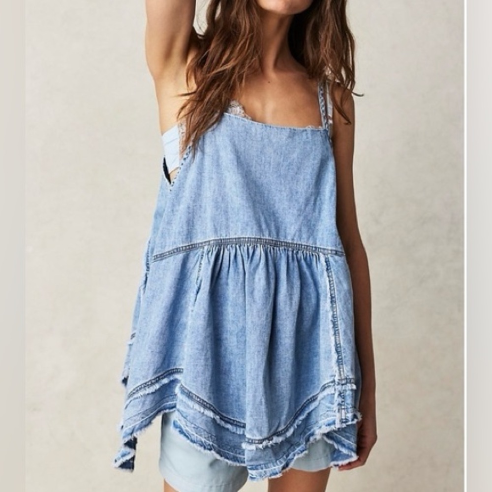 Free People Corinna Denim Tunic